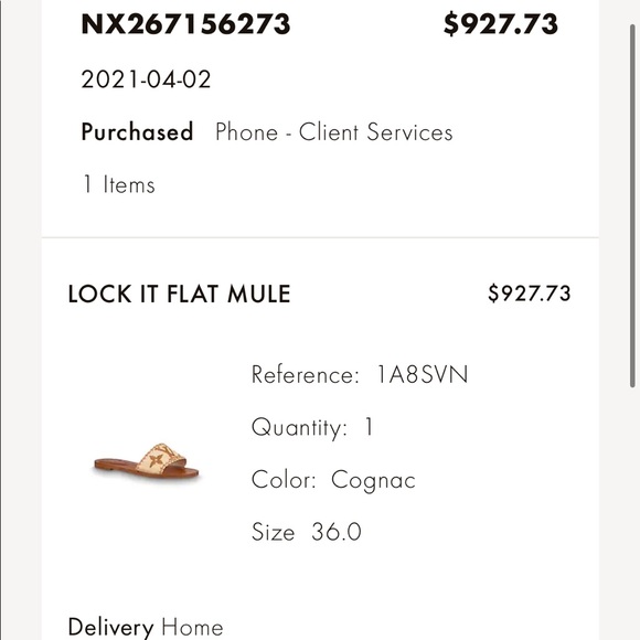 Louis Vuitton Lock It Slide Sandal , size 36.0 - Picture 3 of 4